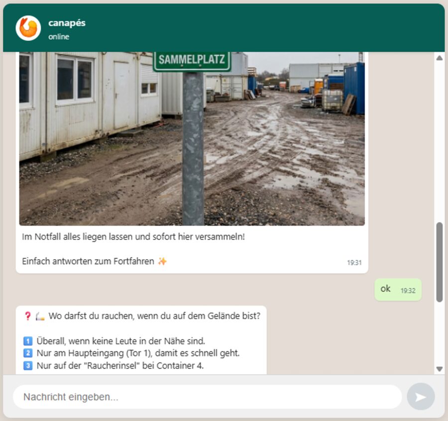 Baustellen-Sicherheit & Notfallplan