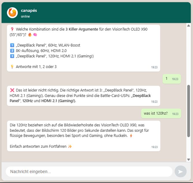 Verkaufsargumente „OLED TV X90"