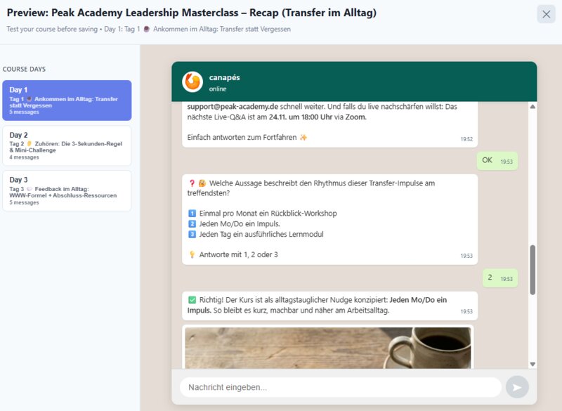Post-Workshop Mikro-Learning